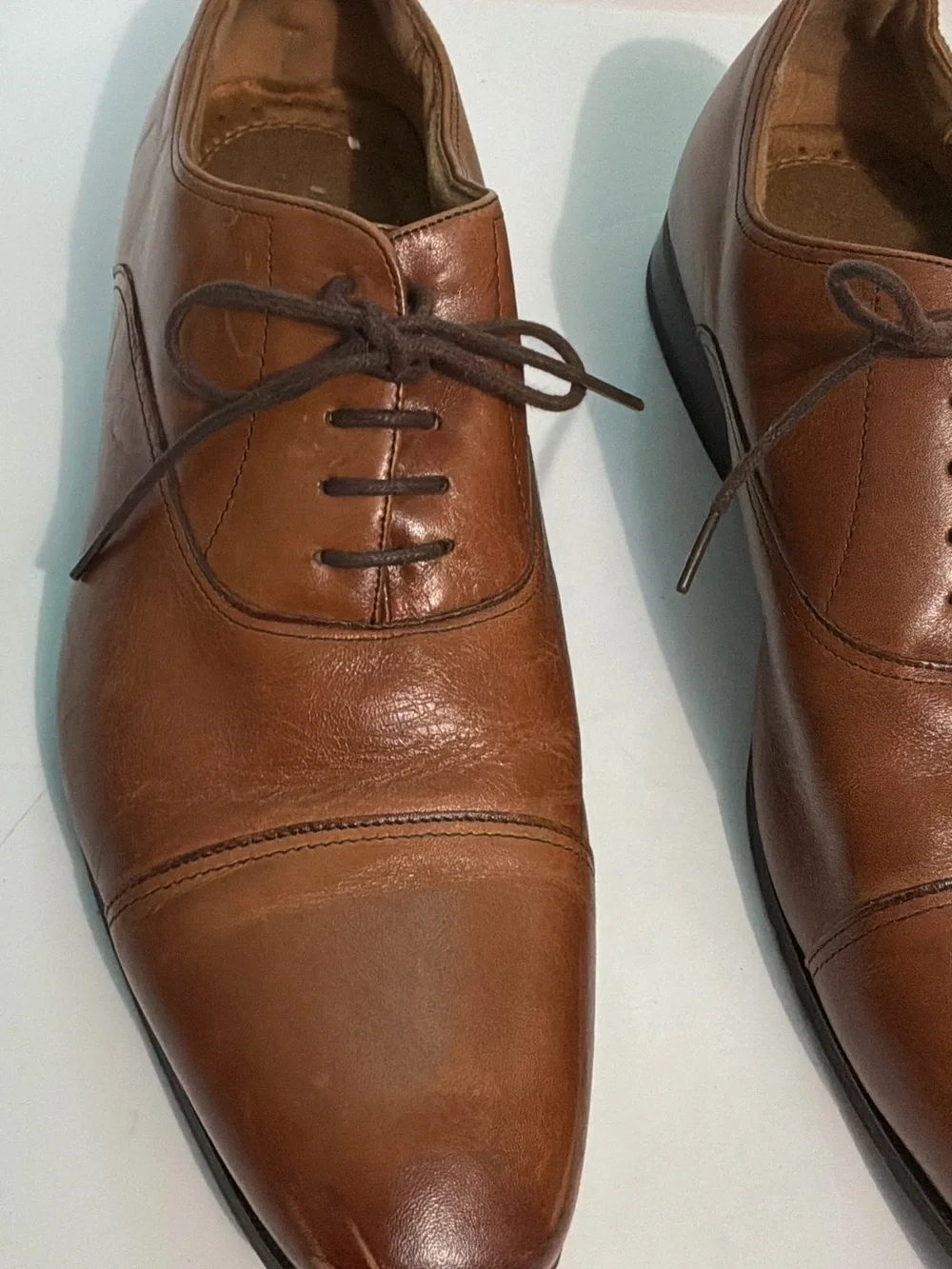 Florsheim Francisco Cognac Cap-Toe Oxford  Memory Foam Mens